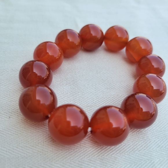Carnelian beaded bracelet - Picture 3 of 6